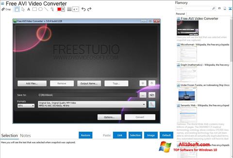 Screenshot Free AVI Video Converter untuk Windows 10