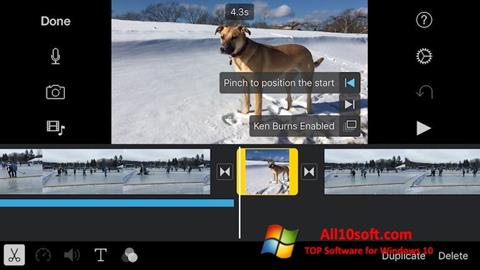 Screenshot iMovie untuk Windows 10