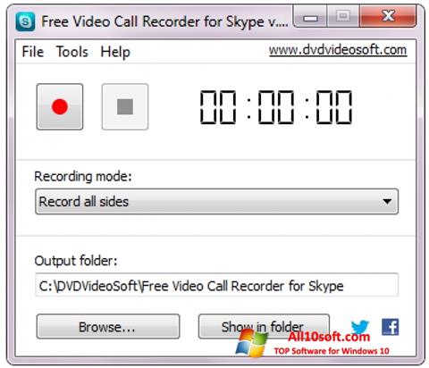 Screenshot Free Video Call Recorder for Skype untuk Windows 10