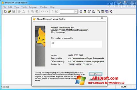 Screenshot Microsoft Visual FoxPro untuk Windows 10