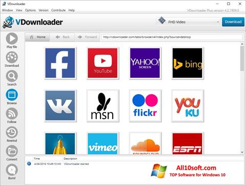 Screenshot VDownloader untuk Windows 10