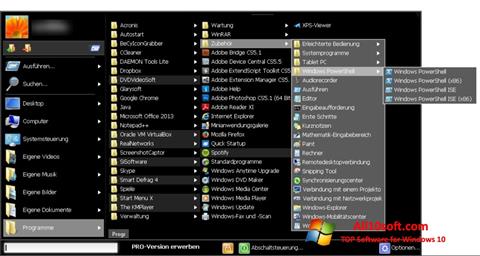 Screenshot Start Menu X untuk Windows 10