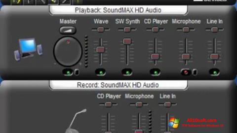 Screenshot SoundMAX untuk Windows 10