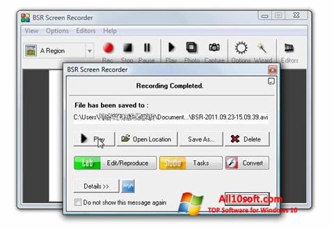 Screenshot BSR Screen Recorder untuk Windows 10
