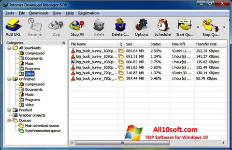 Screenshot Internet Download Manager untuk Windows 10