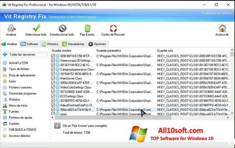 Screenshot Vit Registry Fix untuk Windows 10