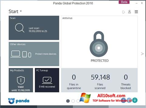 Screenshot Panda Global Protection untuk Windows 10