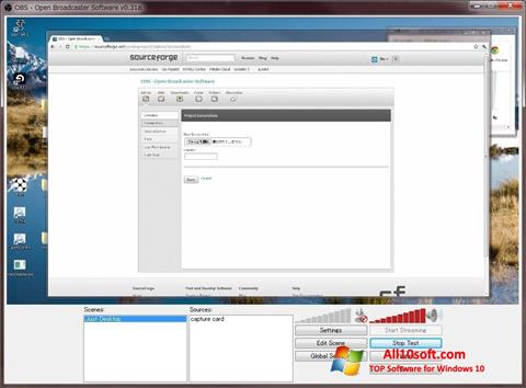 Screenshot Open Broadcaster Software untuk Windows 10