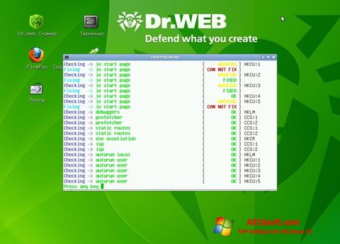 Screenshot Dr.Web LiveCD untuk Windows 10