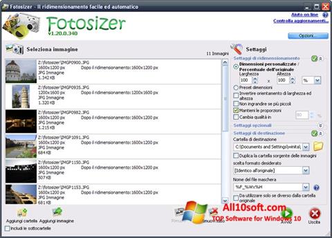 Screenshot Fotosizer untuk Windows 10