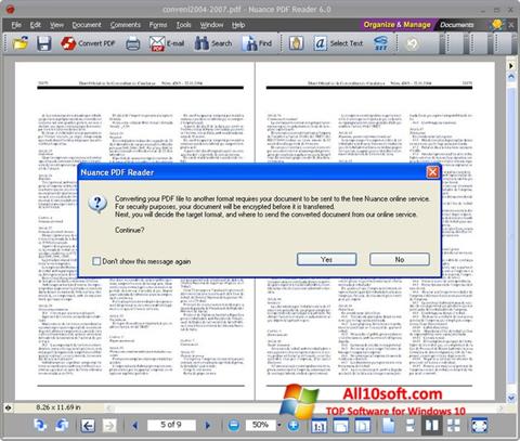 Screenshot Nuance PDF Reader untuk Windows 10