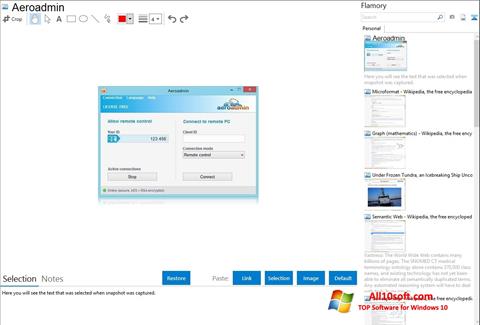 Screenshot AeroAdmin untuk Windows 10