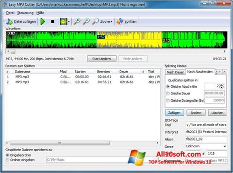 Screenshot MP3 Cutter untuk Windows 10