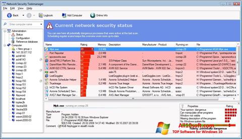 Screenshot Security Task Manager untuk Windows 10
