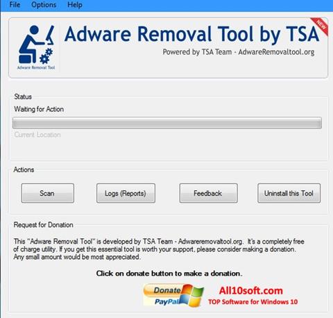 Screenshot Adware Removal Tool untuk Windows 10