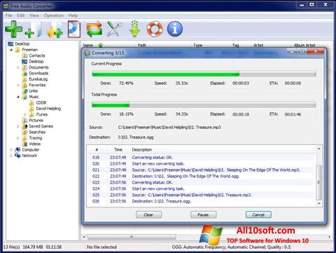 Screenshot Free Audio Converter untuk Windows 10