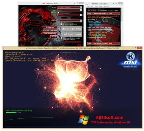 Screenshot MSI Kombustor untuk Windows 10