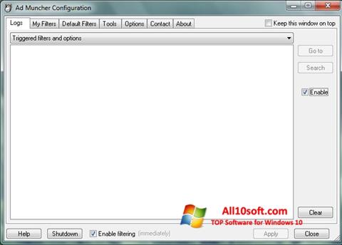 Screenshot Ad Muncher untuk Windows 10