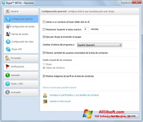 Screenshot Skype Beta untuk Windows 10