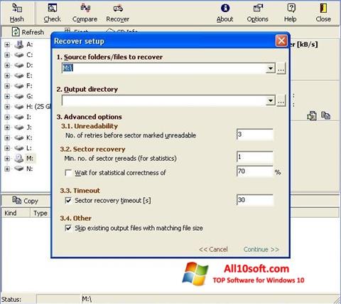 Screenshot CDCheck untuk Windows 10