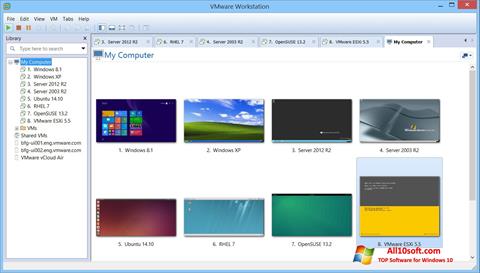 Screenshot VMware Workstation untuk Windows 10