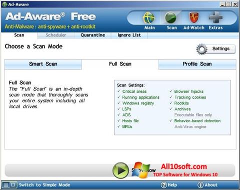 Screenshot Ad-Aware Free untuk Windows 10