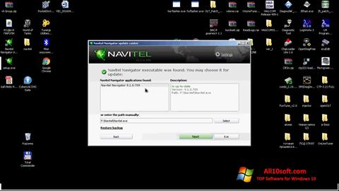 Screenshot Navitel Navigator Update Center untuk Windows 10