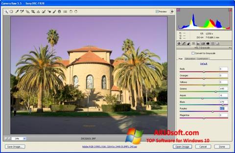 Screenshot Adobe Camera Raw untuk Windows 10